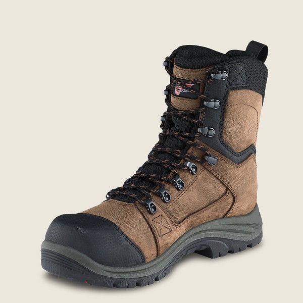 Botas de Seguridad Red Wing Hombre Marrom/Negros - Trades - 8-Inch Insulated Waterproof Toe - 759-DN